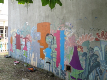 Peinture mural - atelier 6-9 ans